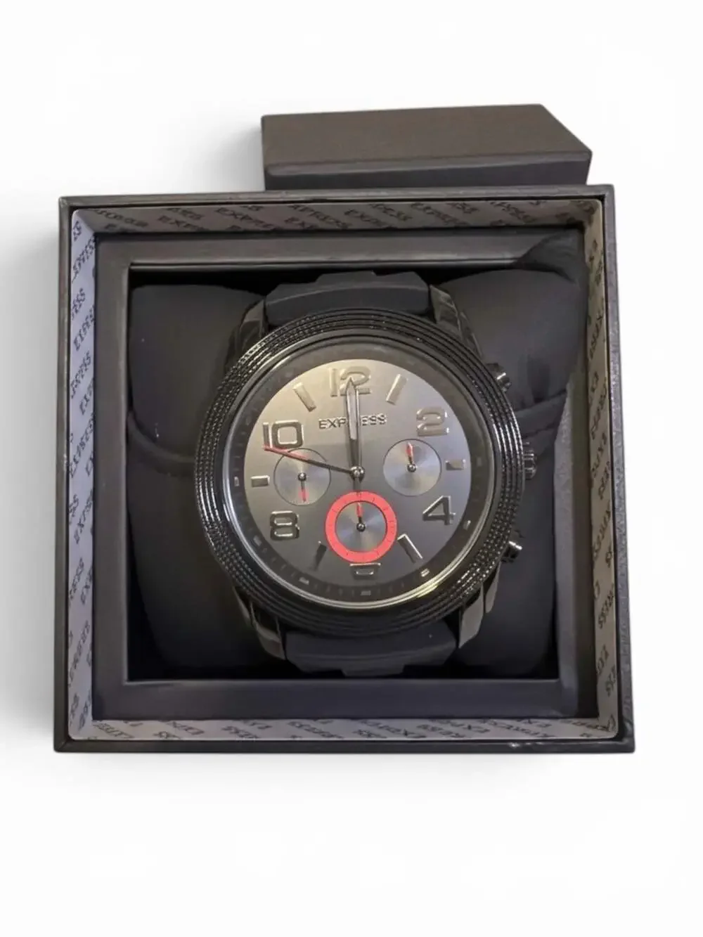 Express FMDEX1740 Chronograph Men's Silicone Strap Watch